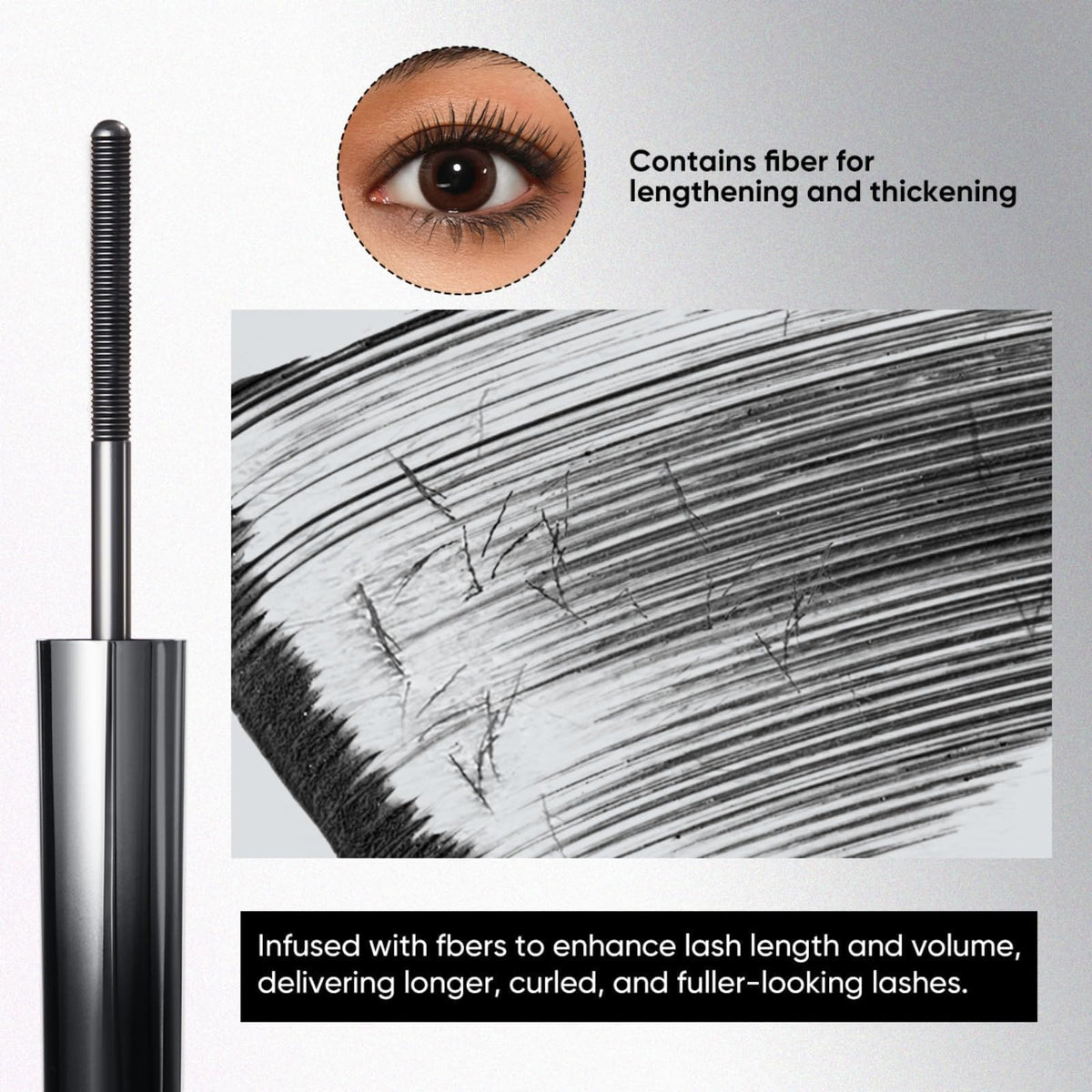 JUDYDOLL Waterproof Mascara 3D Curling application process