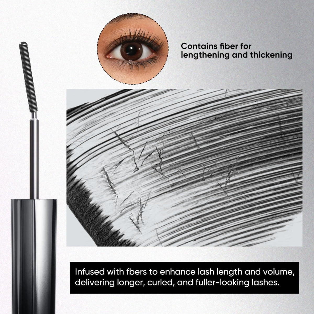 JUDYDOLL Waterproof Mascara 3D Curling texture