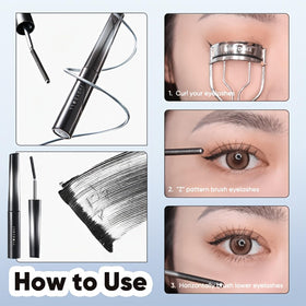 JUDYDOLL Waterproof Mascara 6° Curling Black with lashes