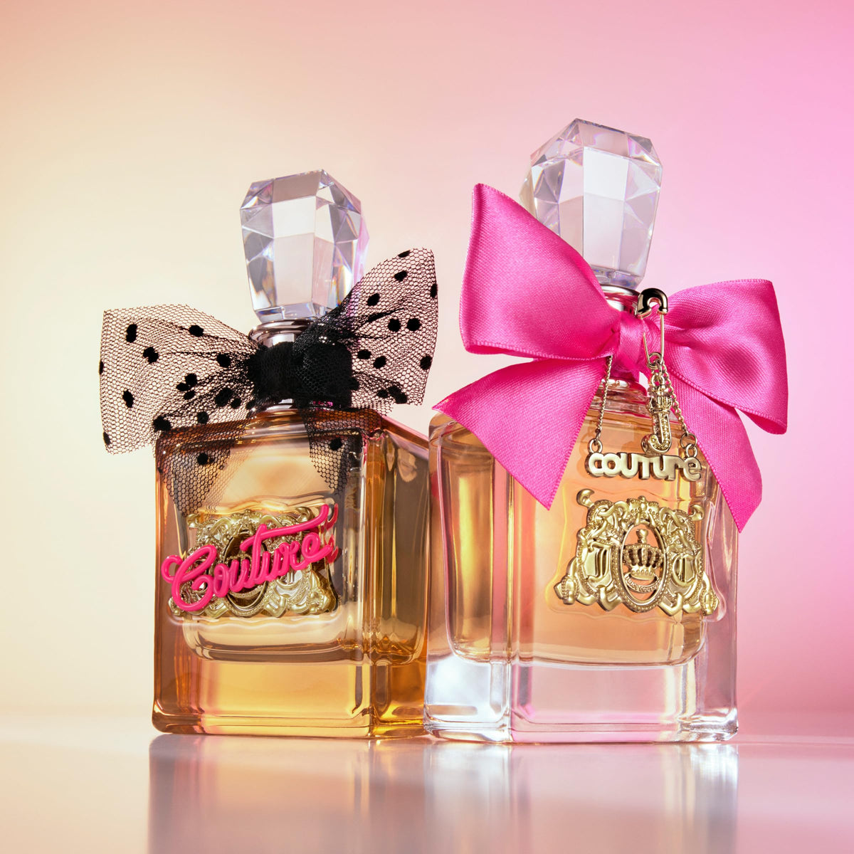 Juicy Couture fragrances on a vanity