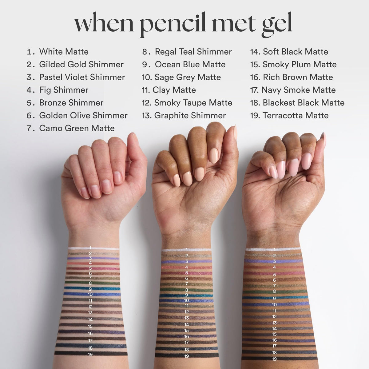 Julep All-Day Eyeliner in various shades