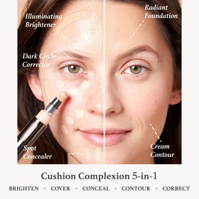 Julep Cushion Complexion Concealer & Corrector Sand 220 swatch on skin