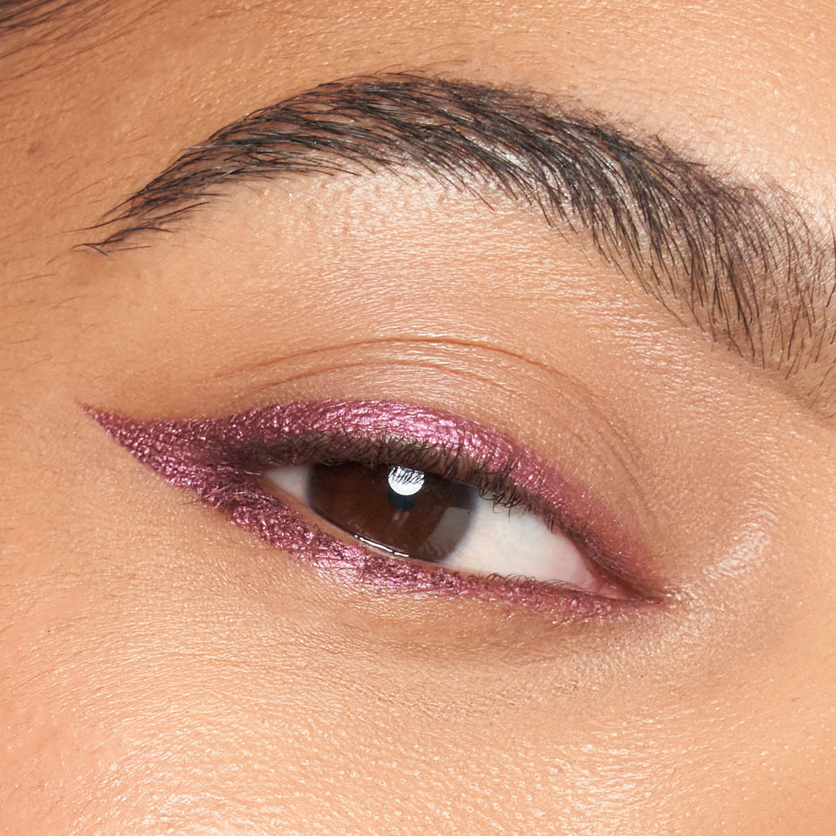 Julep eyeliner applied on model's eyes