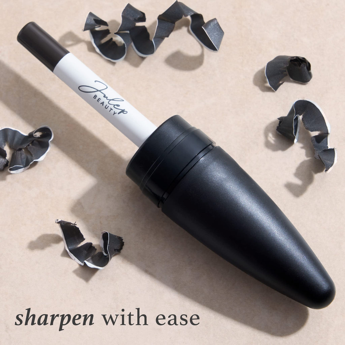 Julep eyeliner applied on the model's eyes