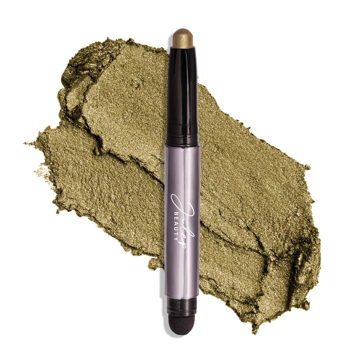 Julep Eyeshadow 101 Crème-to-Powder Stick Khaki Green Shimmer front view
