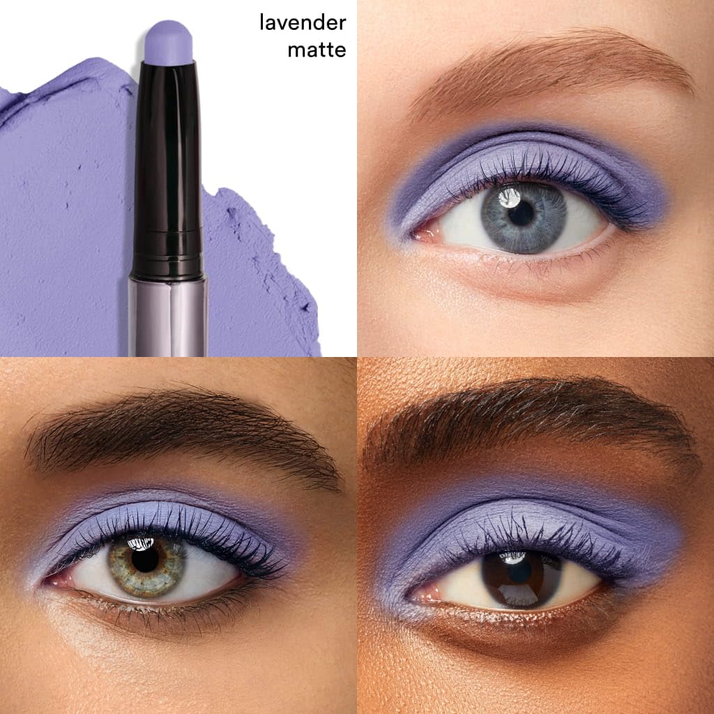 Julep Eyeshadow 101 Crème-to-Powder Stick Lavender Matte swatch on skin