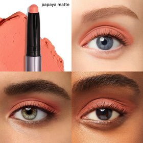 Julep Eyeshadow 101 Crème-to-Powder Stick Papaya Matte with smudger tip