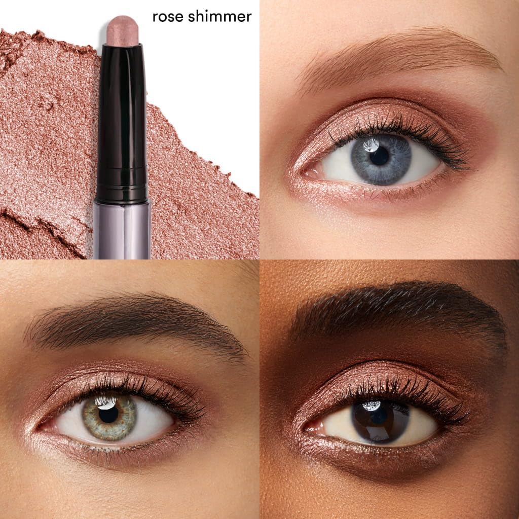 Julep Eyeshadow 101 Crème-to-Powder Stick Rose Shimmer with built-in smudger