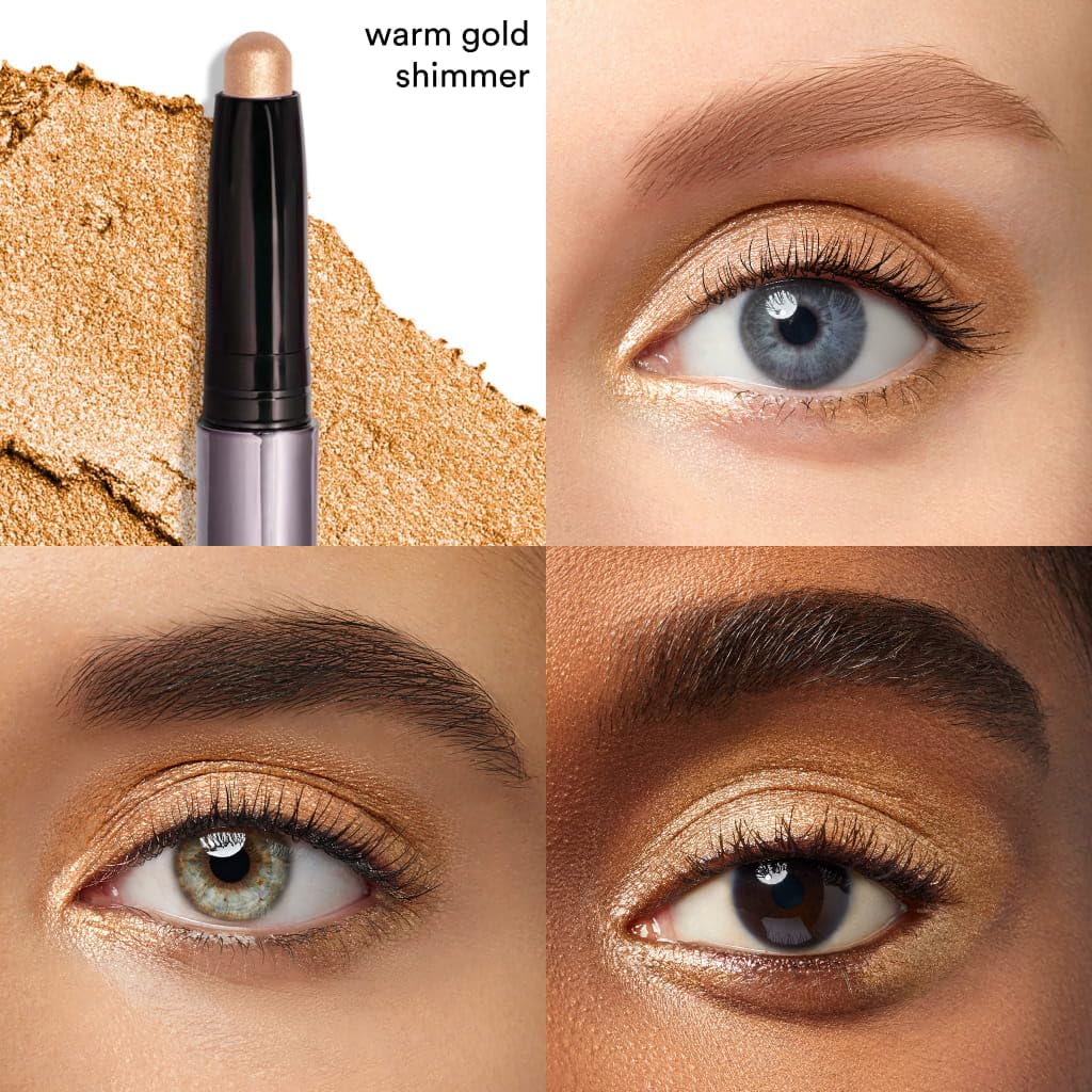 Julep Eyeshadow 101 Crème-to-Powder Stick Warm Gold Shimmer with built-in smudger