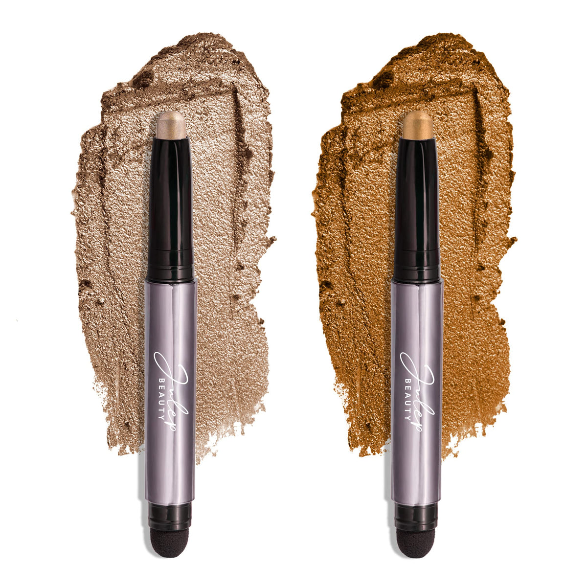 Julep Eyeshadow 101 Duo Moonlight and Honey Gold front view