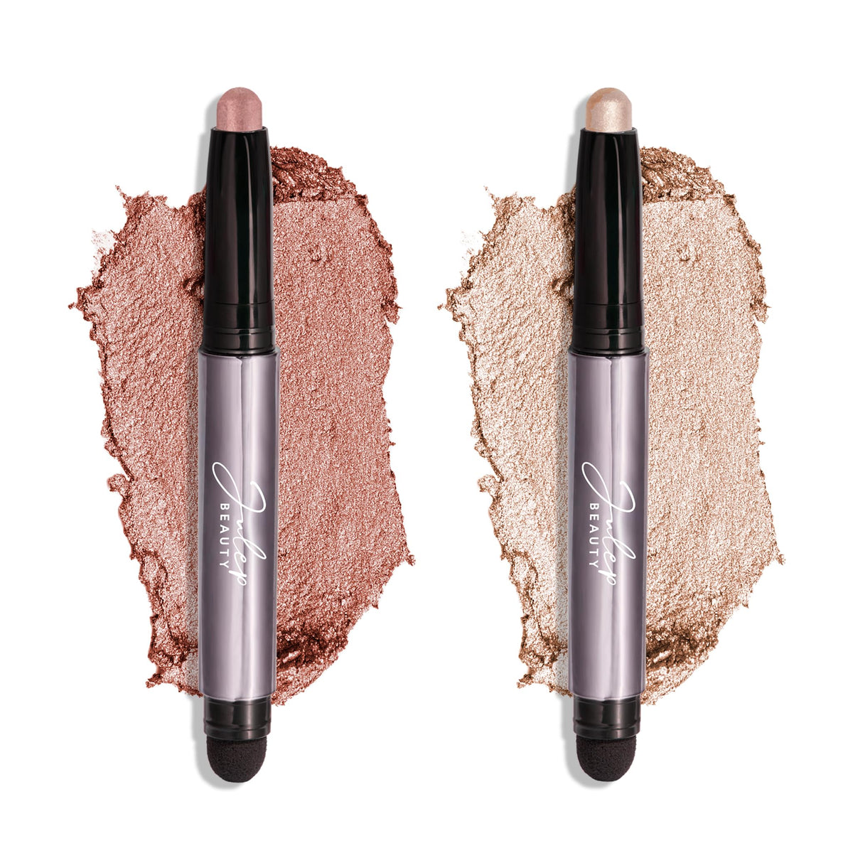 Julep Eyeshadow 101 Duo Pearl Shimmer and Rose Shimmer front view