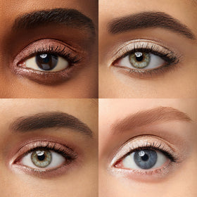 Julep Eyeshadow 101 Duo showing creamy texture on eyelids