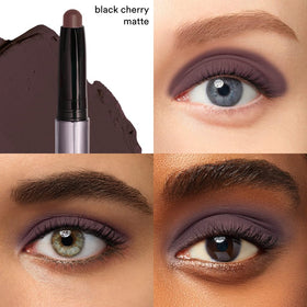 Julep Eyeshadow 101 Stick Black Cherry Matte with built-in smudger tip