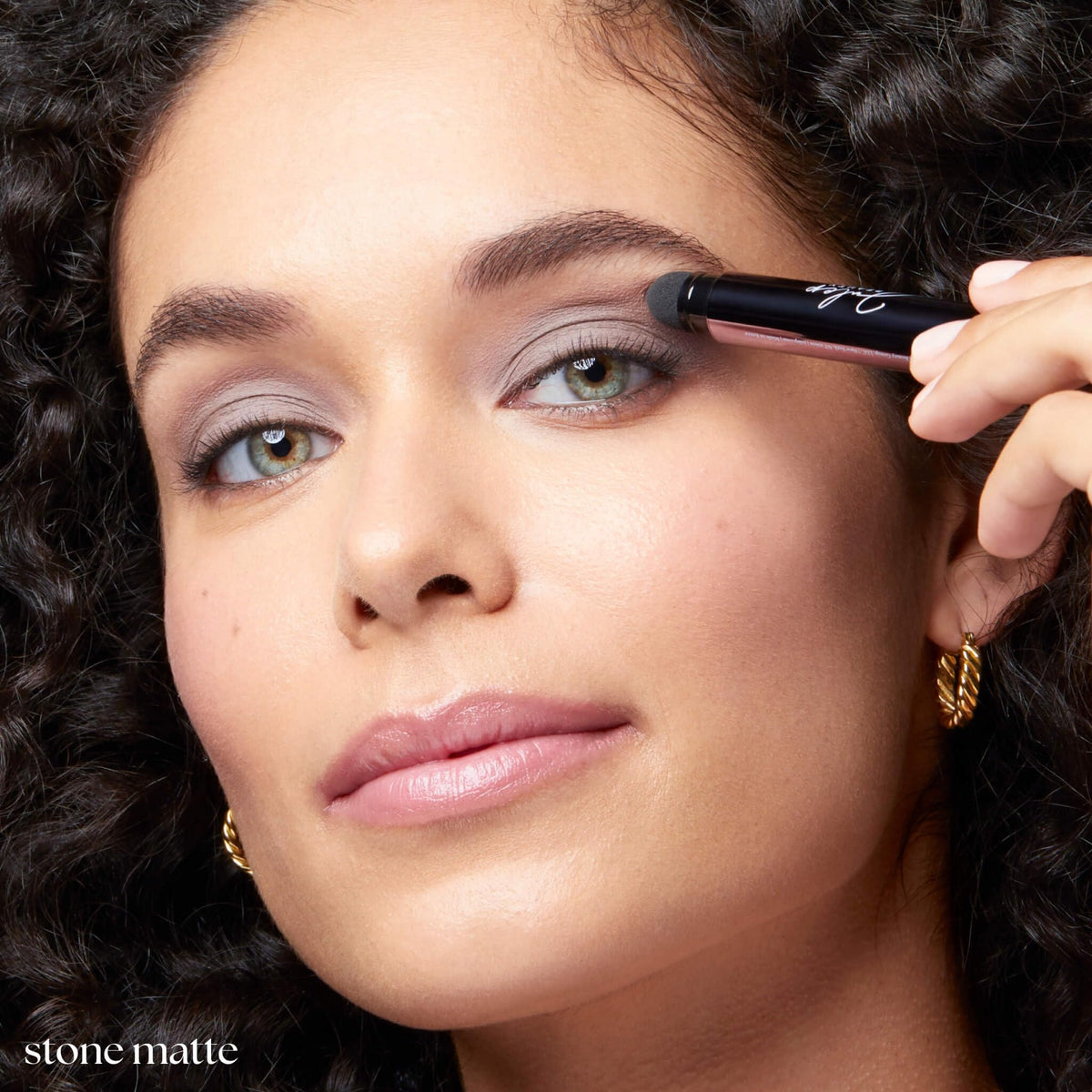 Julep Eyeshadow 101 Stick in use on eyelid