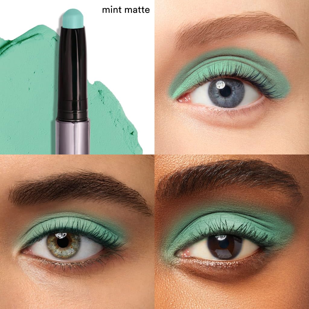 Julep Eyeshadow 101 Stick Mint Matte with built-in smudger tip