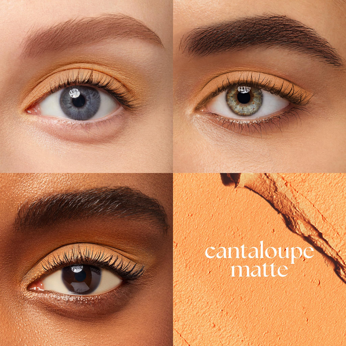 Julep Eyeshadow Stick Cantaloupe Matte swatch on skin