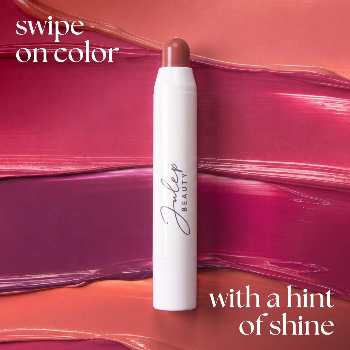Julep It’s Balm Moisturizing Lip Color in a beauty setup
