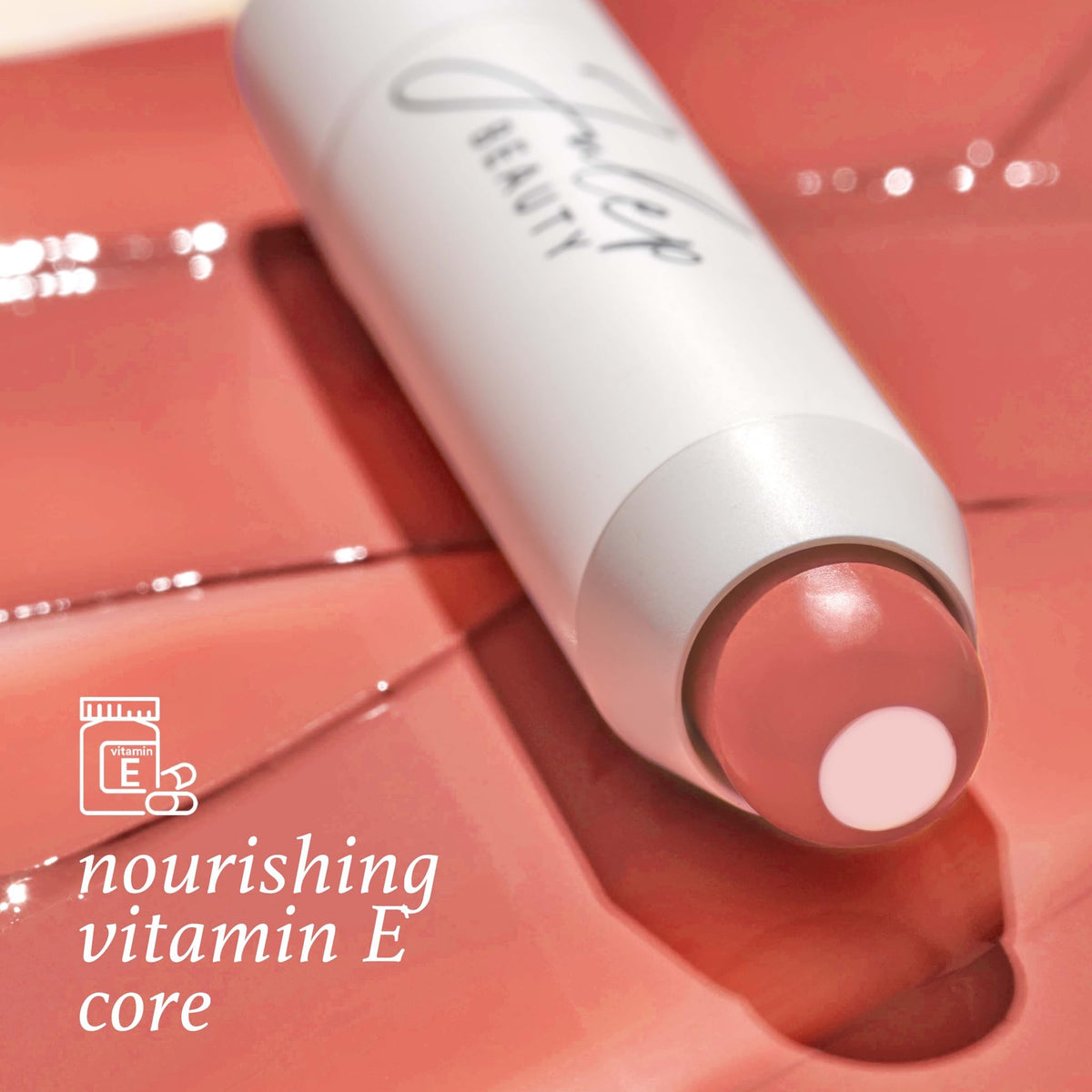Julep It’s Balm Nectar Pink Creme close-up of tip