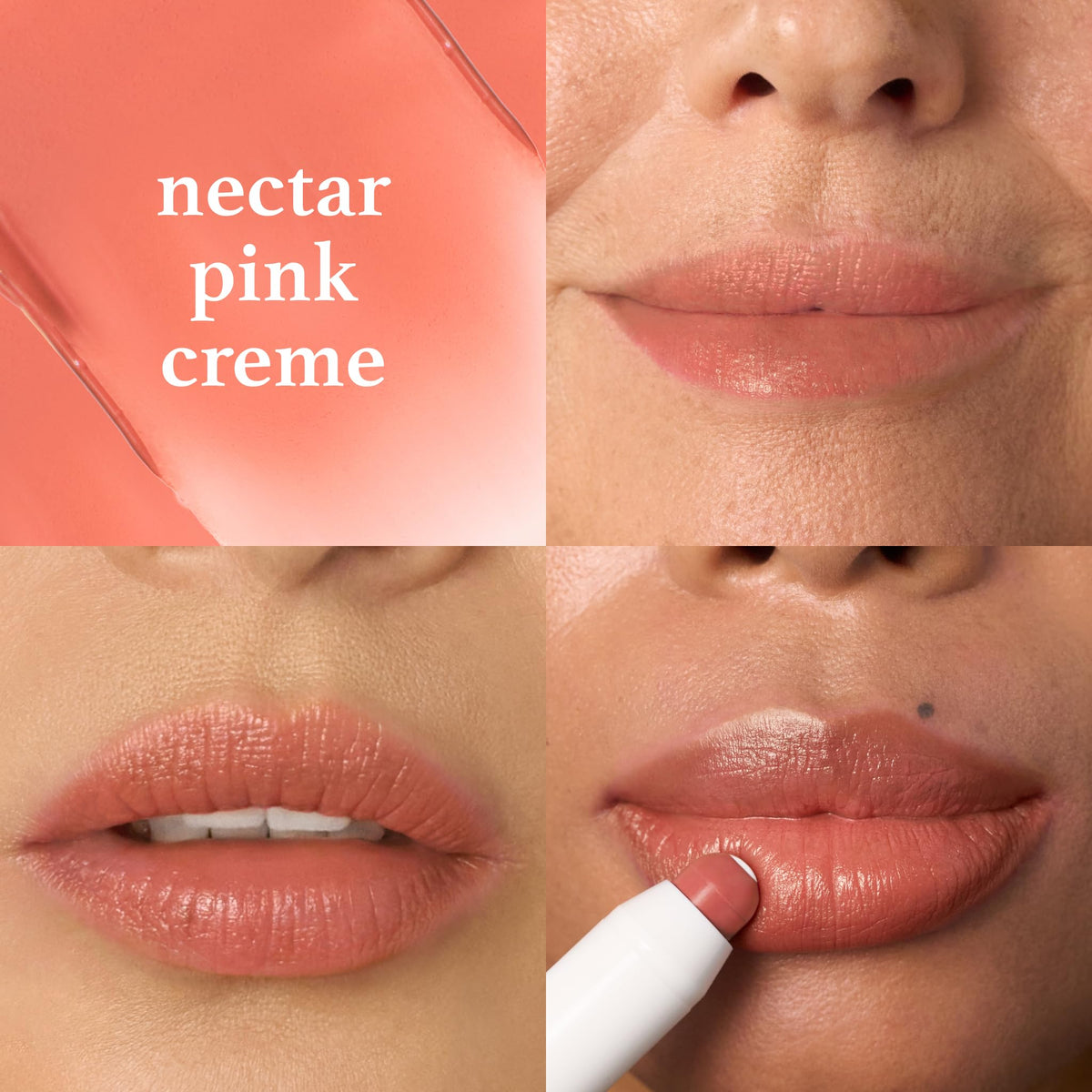 Julep It’s Balm Nectar Pink Creme swatch on skin