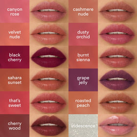 Julep It’s Balm Rich Plum on a vanity table