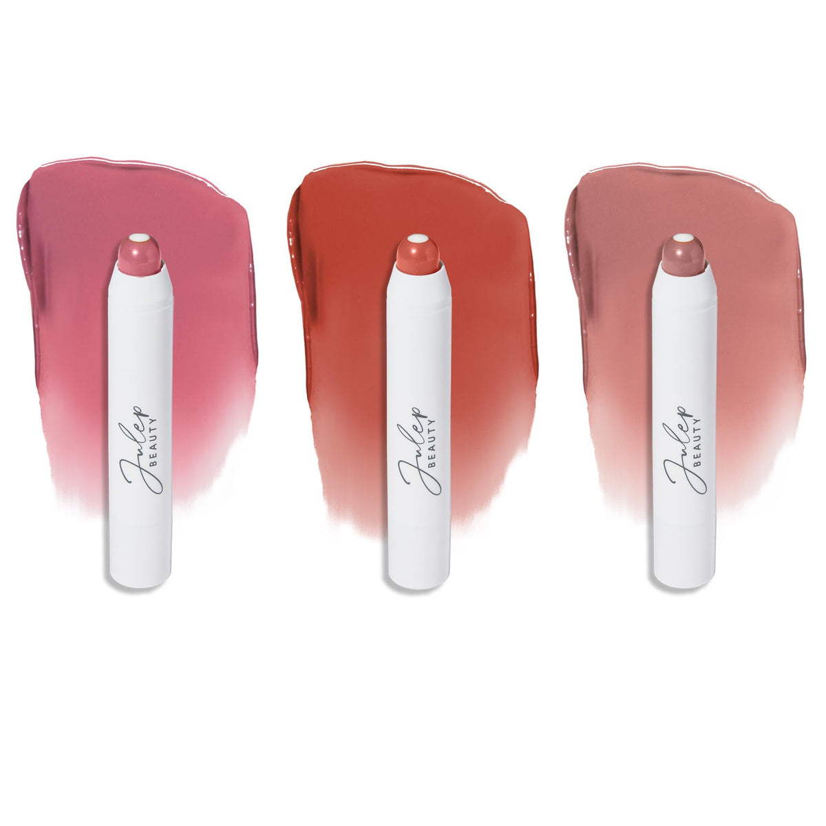 Julep It's Balm Tint Trio packaging showing three lip balms