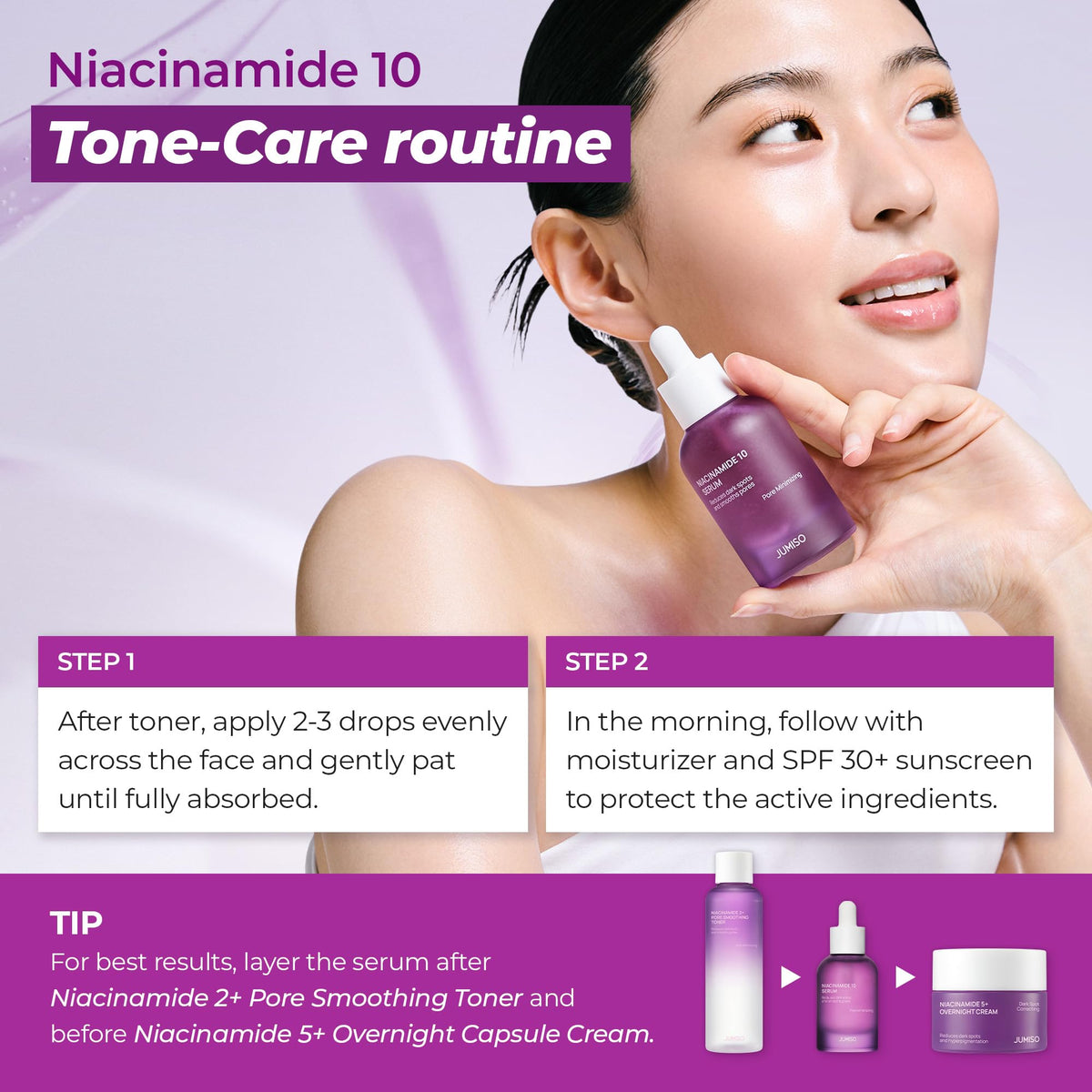 JUMISO 10% Niacinamide Dark Spot Serum ingredients list