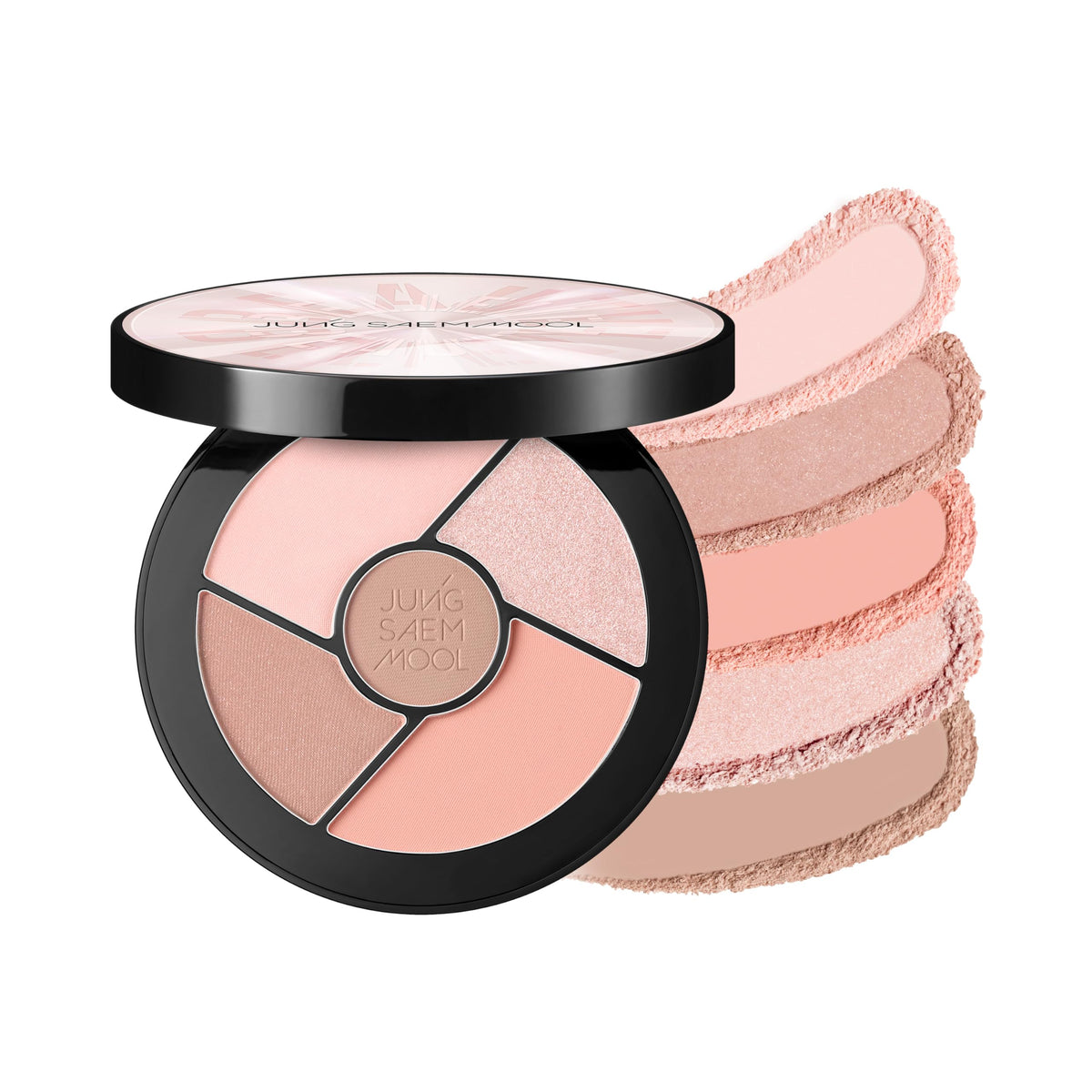 JUNG SAEM MOOL Artist Eye Palette Core front view with five shades