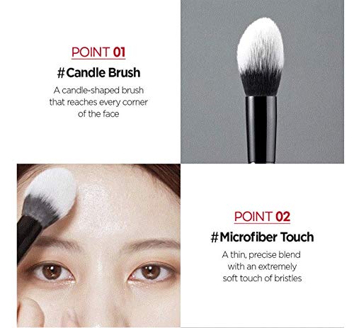 JUNG SAEM MOOL Powder Brush in makeup application setting