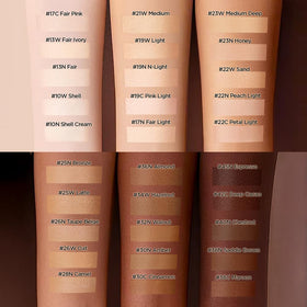 JUNG SAEM MOOL Skin Nuder Cushion 26N Taupe Beige shade range