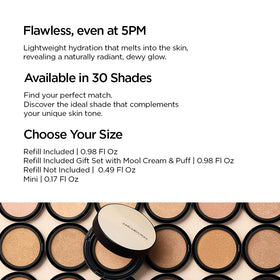 JUNG SAEM MOOL Skin Nuder Cushion application on skin