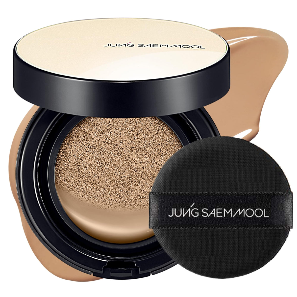 JUNG SAEM MOOL Skin Nuder Cushion Foundation 28N Camel front view