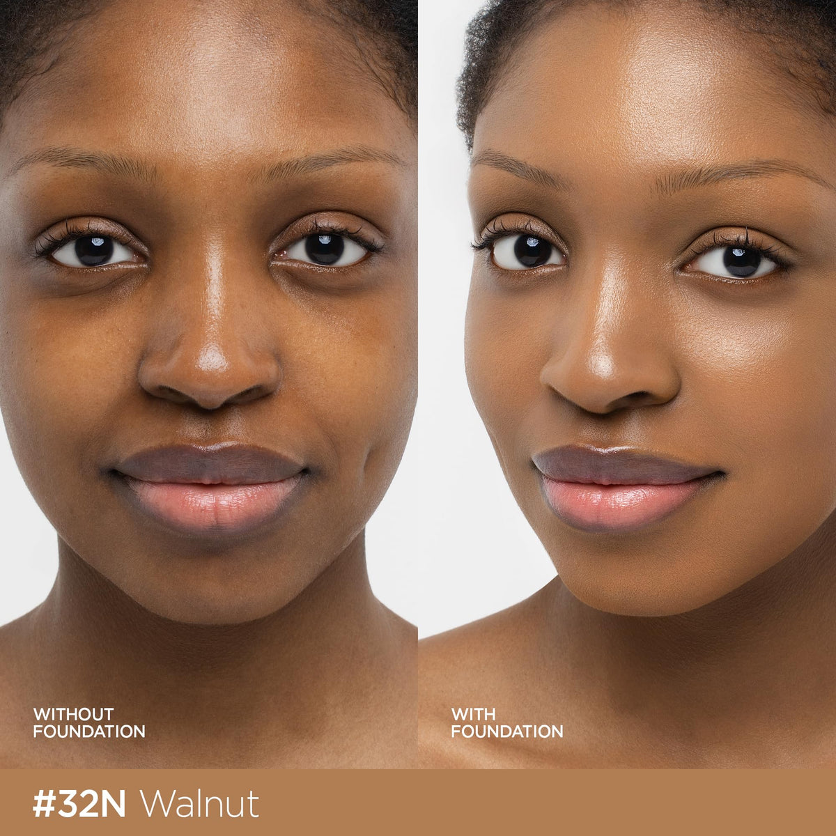 JUNG SAEM MOOL Skin Nuder Cushion Foundation 32N Walnut open with puff