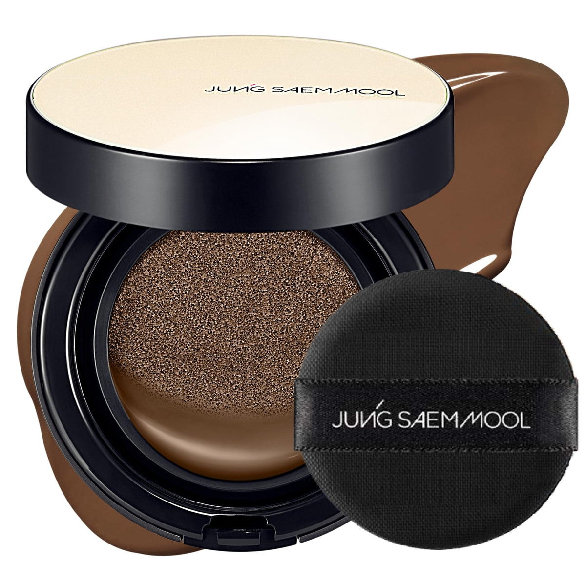 JUNG SAEM MOOL Skin Nuder Cushion Foundation 40N Chestnut front view