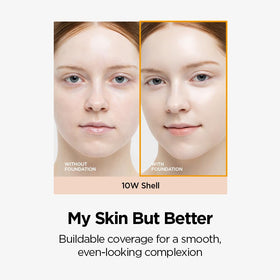 JUNG SAEM MOOL Skin Nuder Cushion Foundation shade 22N Peach Light