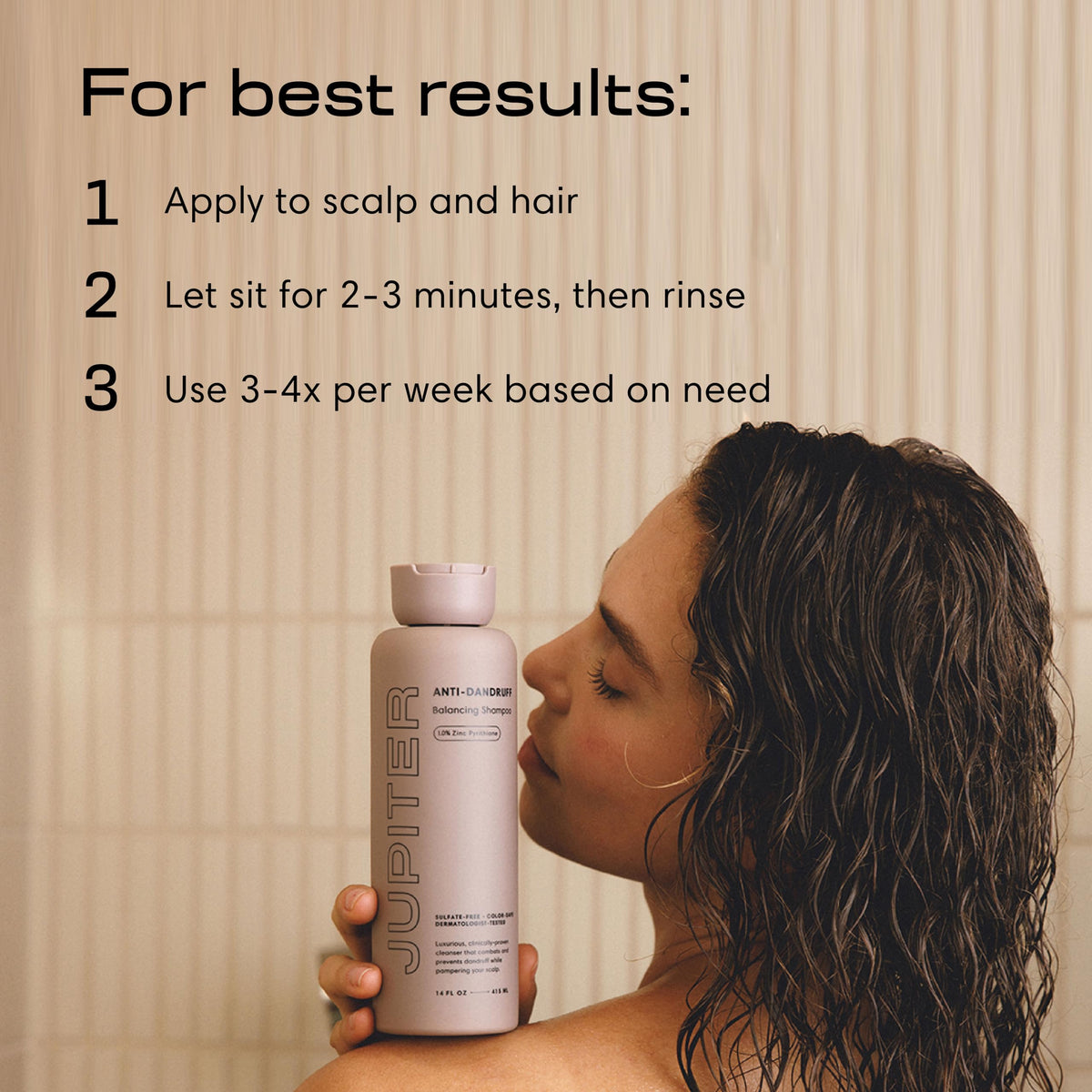 Jupiter Anti Dandruff Shampoo with fresh ingredients