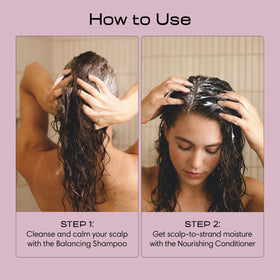 Jupiter Balancing Shampoo and Conditioner with natural ingredients