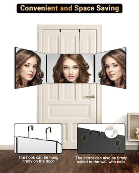 JUSRON mirror demonstrating its 360° viewing angle