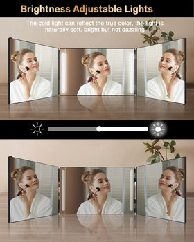 JUSRON self hair cutting mirror in use