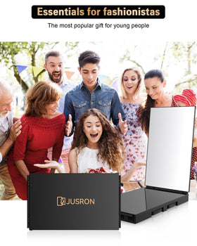 JUSRON Self Hair Cutting Mirror packaging with protective film