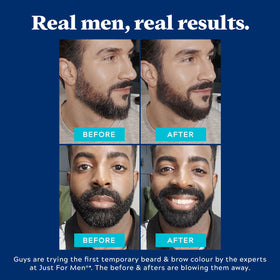 Just for Men 1-Day Beard & Brow Color results on eyebrows