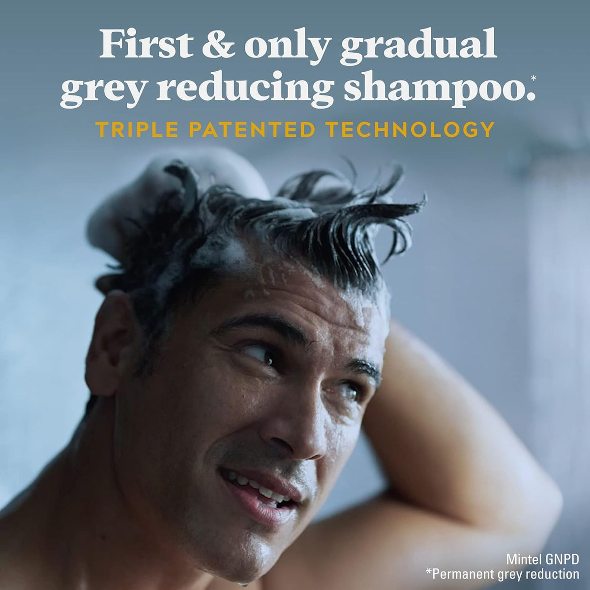 Just for Men Control GX 2-in-1 Shampoo & Conditioner on a bathroom shelf