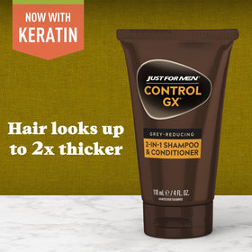 Just for Men Control GX 2-in-1 Shampoo & Conditioner packaging