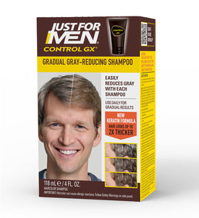 Just for Men Control GX Gray Reducing Shampoo 4 Fl Oz front view