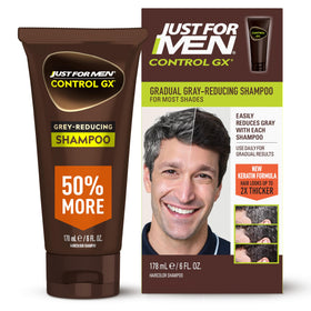Just for Men Control GX Gray Reducing Shampoo front view 6 Fl Oz