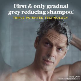 Just for Men Control GX Shampoo with a wash basin background