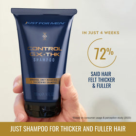 Just for Men Control GX + THK Thickening Shampoo 4 Fl Oz back view