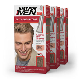 Just for Men Easy Comb-In Color Dark Blond 3 Pack front view