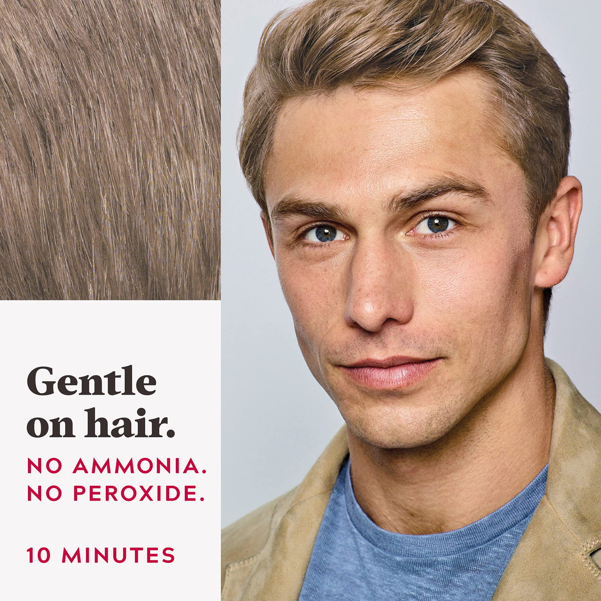 Just for Men Easy Comb-In Color Dark Blond application process
