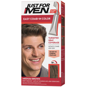 Just for Men Easy Comb-In Color Medium Brown front view