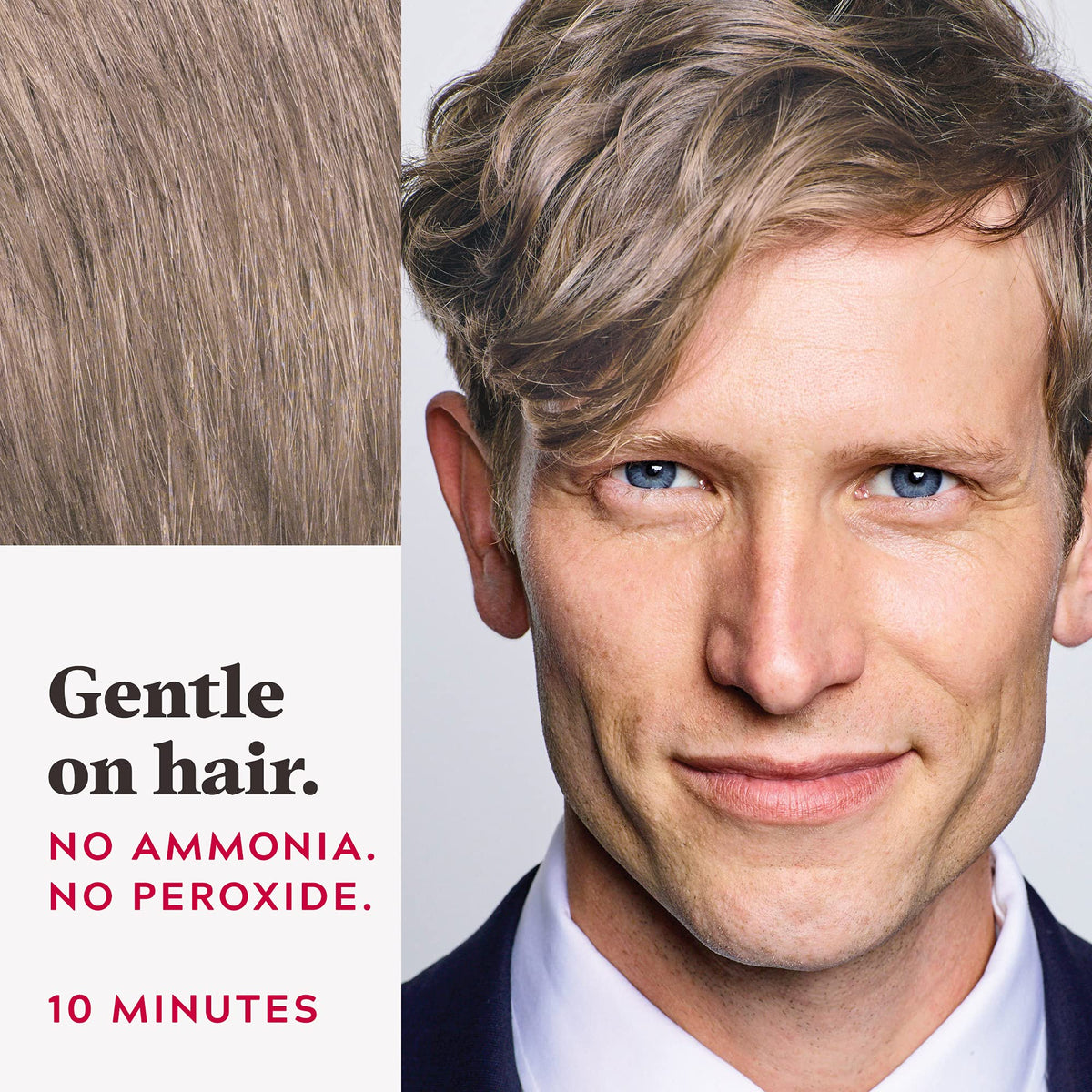 Just for Men Easy Comb-In Color Sandy Blond application process
